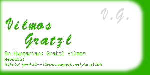 vilmos gratzl business card